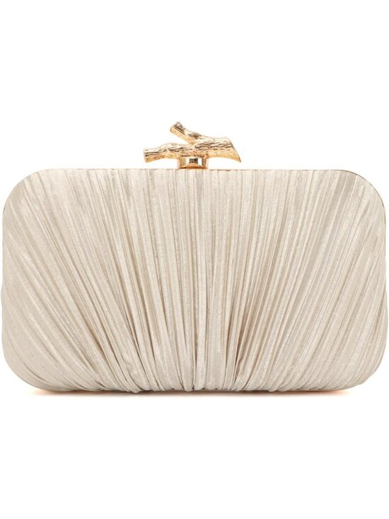 Handbags - Women's Gold Clutch Purses With Chain Wedding Party Buckle Evening Handbag